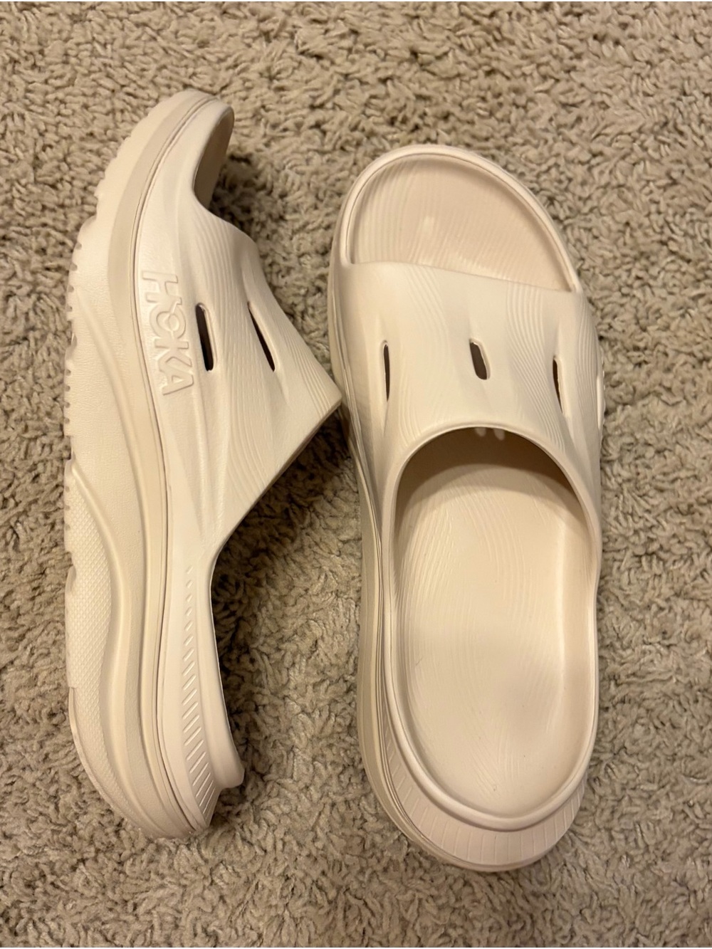 Hoka Women’s Cream Slide Sandals